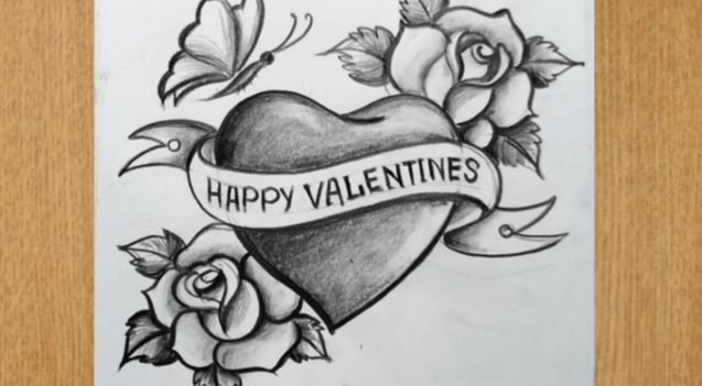 Easy:_1wp_Oa32cw= Valentines Day Drawing Ideas